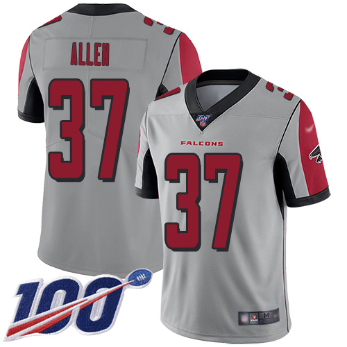 Atlanta Falcons Limited Silver Men Ricardo Allen Jersey NFL Football #37 100th Season Inverted Legend